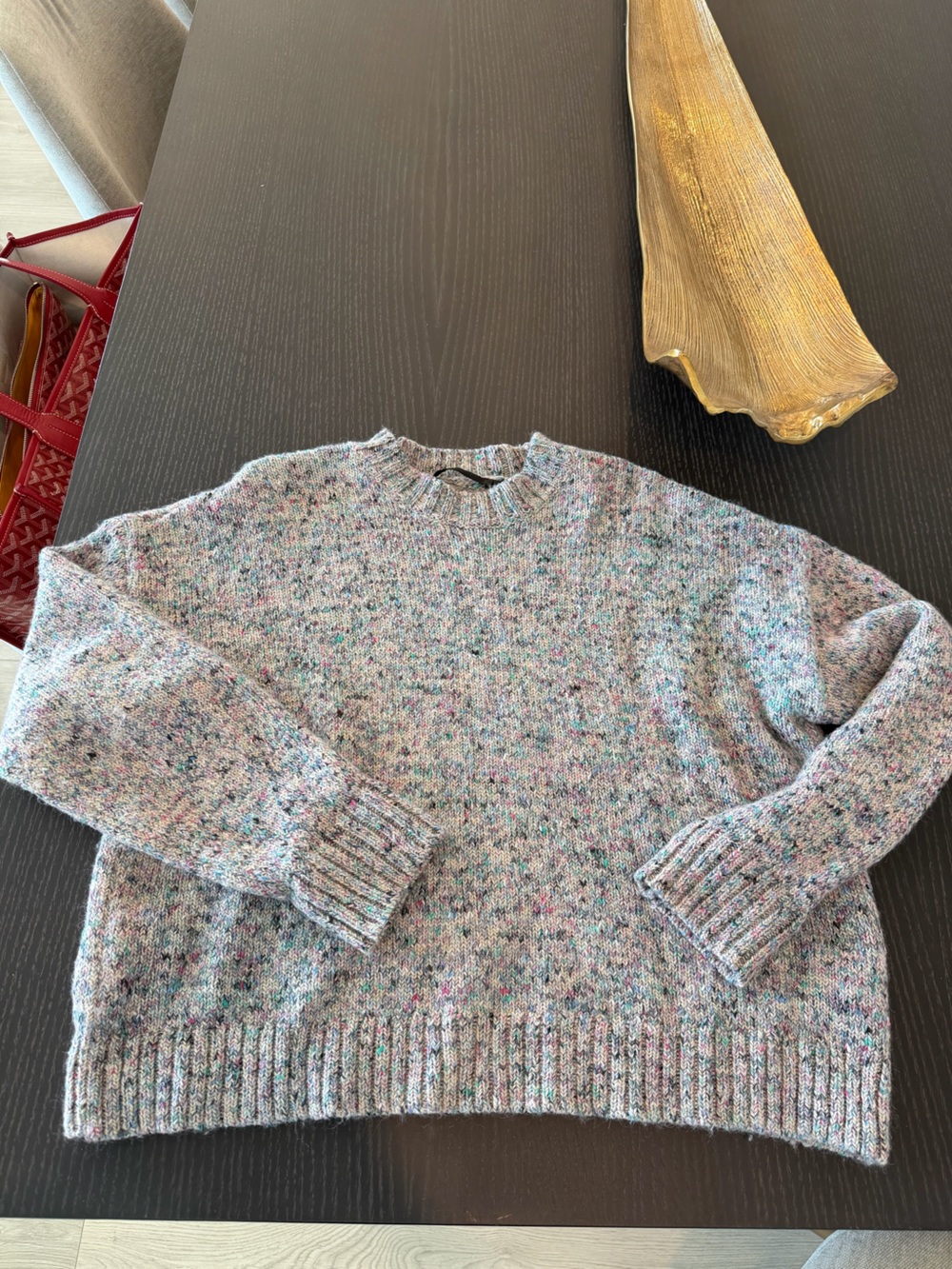 Jenni Kayne Multicolor Speckled Crewneck Sweater; worn 2x